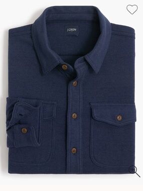 J. Crew Factory Double-knit work shirt • size medium